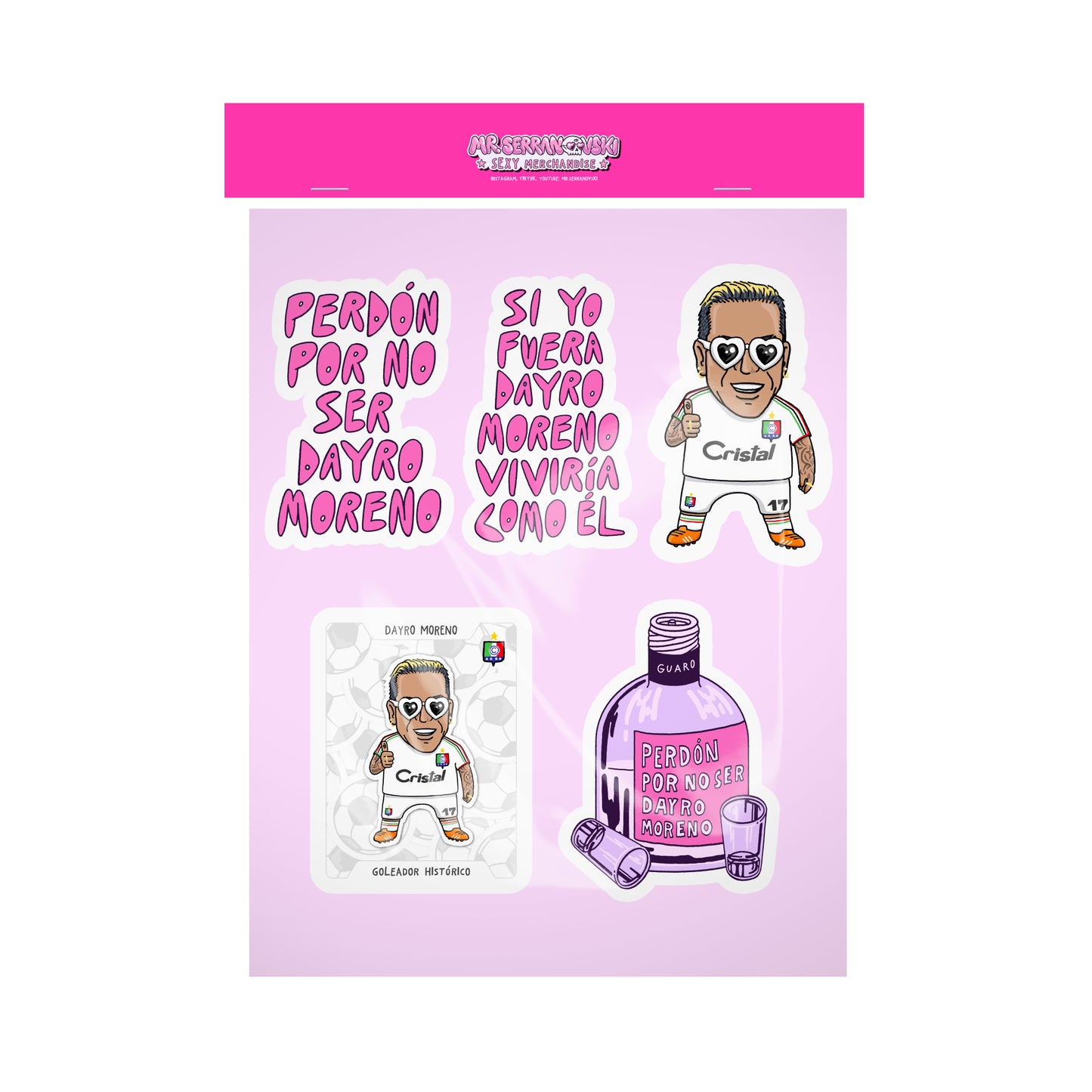 Stickers Pack x5 Dayro Moreno