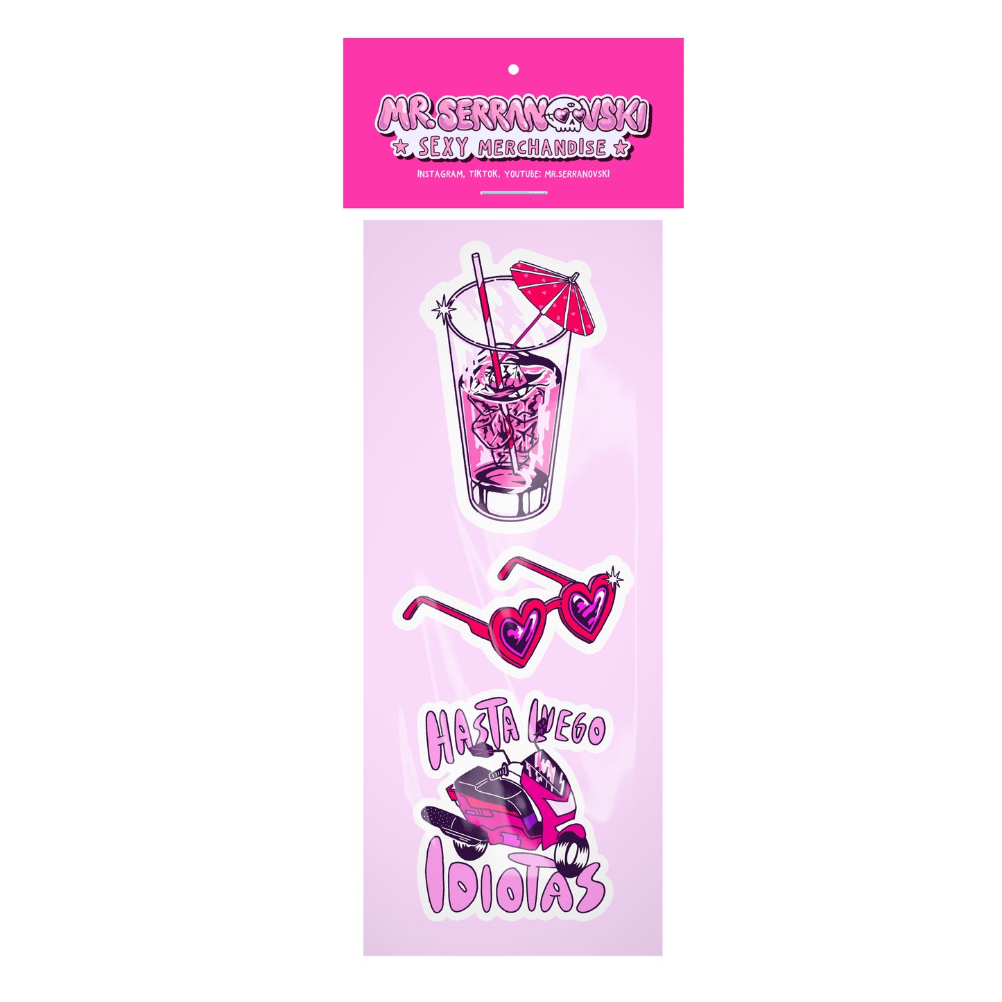 Stickers Pack x3 Club de Chicas Malas