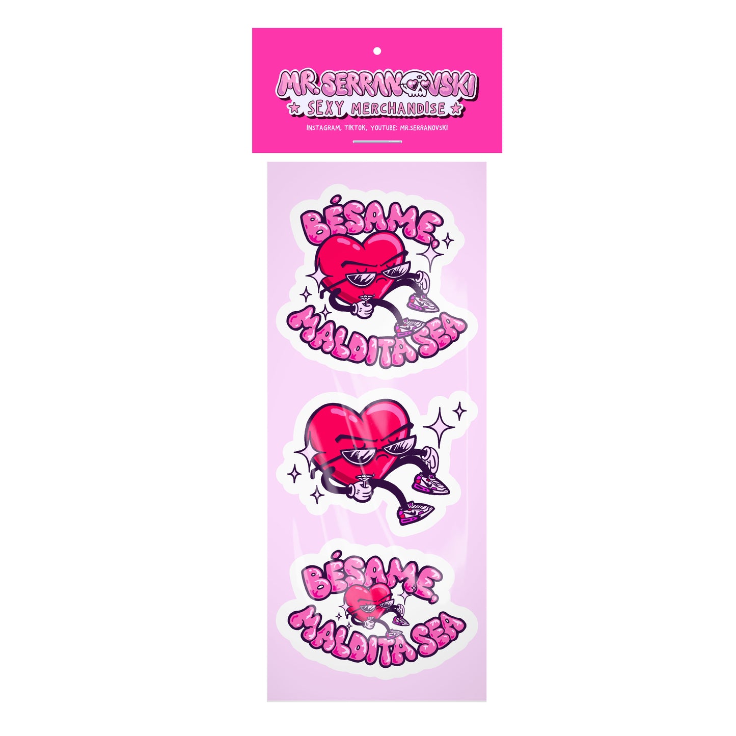 Stickers Packs x3 Bésame Maldita Sea